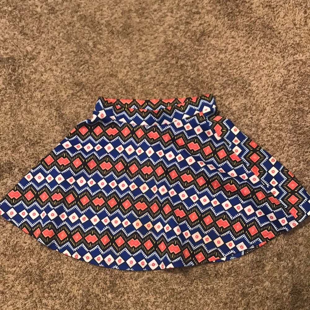 Xhiliration high waisted skirt—vibrant colors